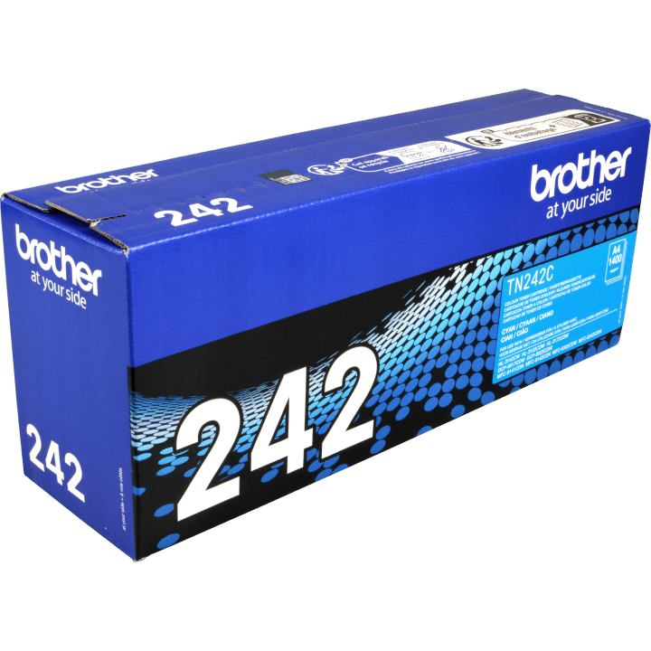 Brother TN242C / Cyan / Original Toner / TN-242C / 1400 S. Tonerkartusche TN 242