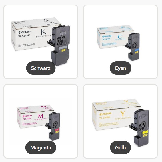 Kyocera TK-5240M Multi Pack Tonerkartusche für Kyocera ECOSYS M5526 und P5026