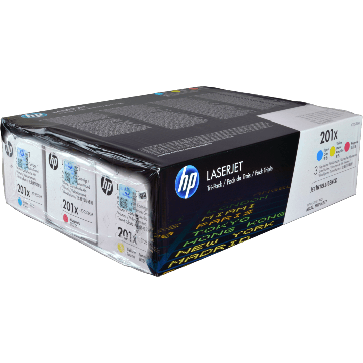 HP 201X 3er-Pack / Original HP LaserJet Toner - 3-farbig (CMY)