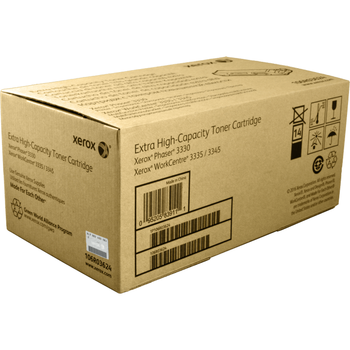 Original Xerox 106R03624 Toner schwarz, Kapazität bis zu 15 000 Seiten