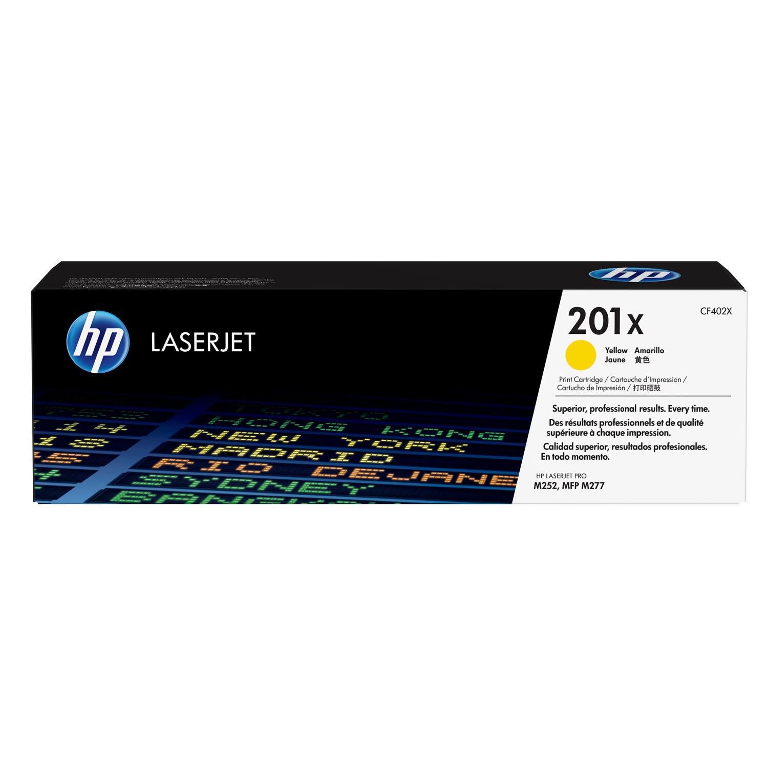 HP 201X Gelb / Original HP LaserJet Toner -  CF402X Lasertoner Tonerkartusche