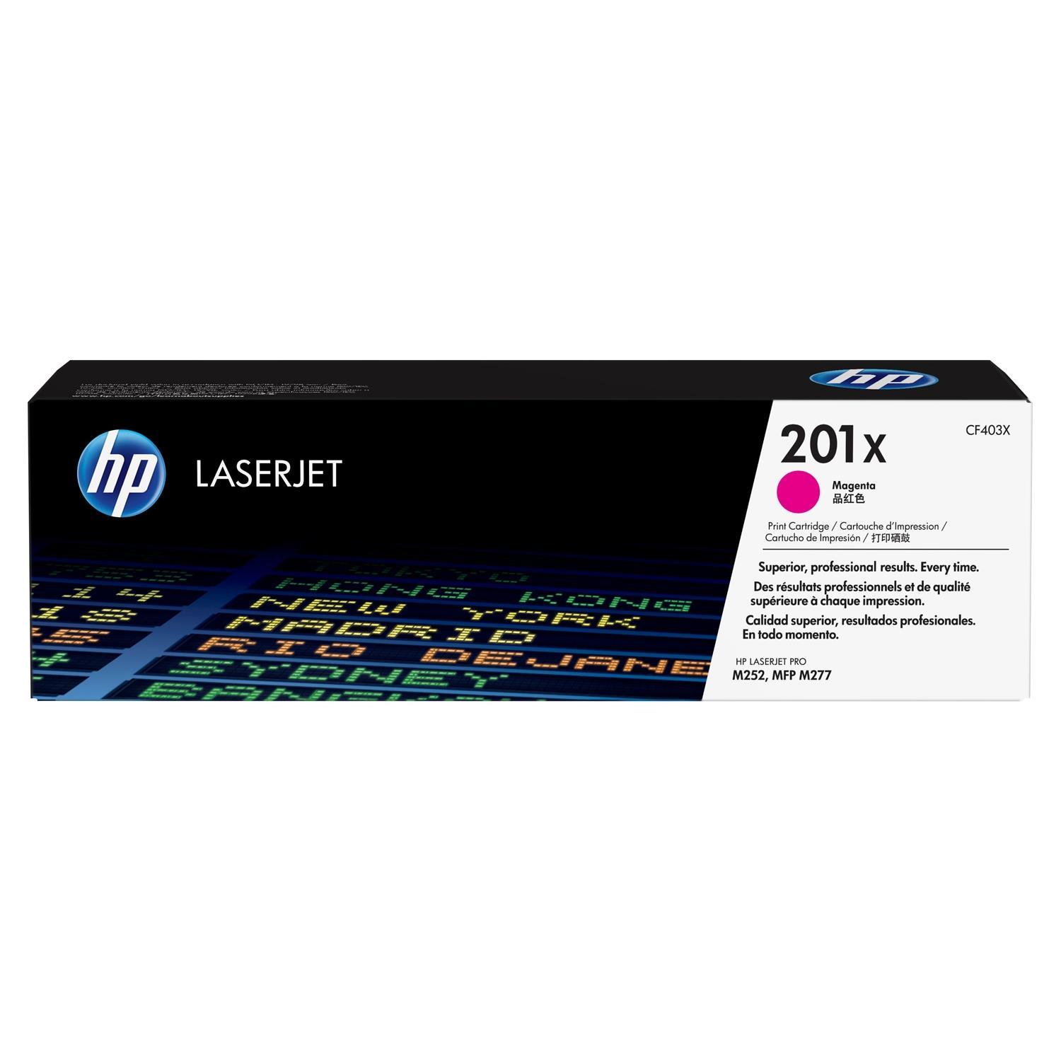 HP 201X Magenta / Original HP LaserJet Toner -  CF403X Lasertoner Tonerkartusche