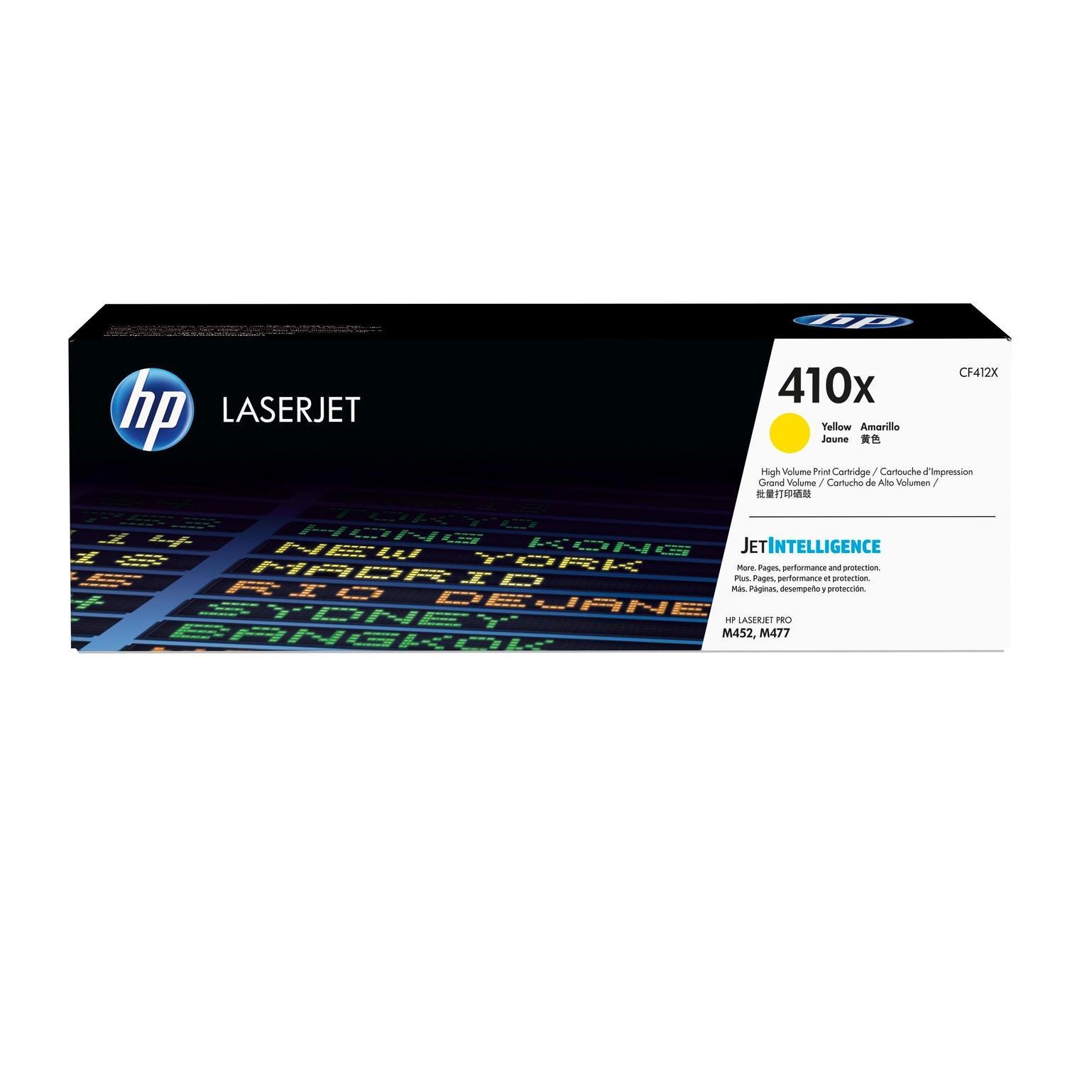 HP 410X Original LaserJet-Tonerkartusche mit hoher Reichweite – Gelb CF412X
