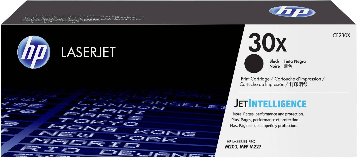 HP Toner 30X / Schwarz / CF230X / 3500 S. / Original HP Tonerkartusche