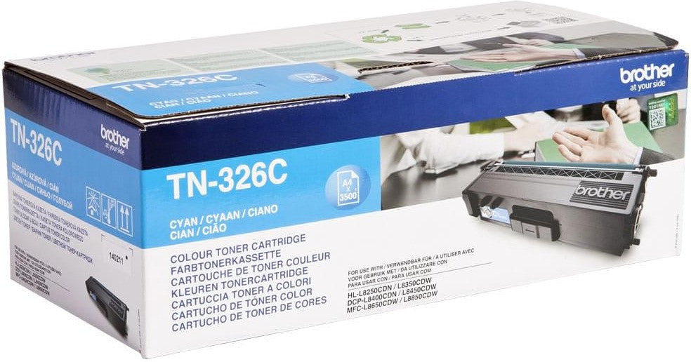 Brother TN-326C / Cyan / Original BROTHER Laserdrucker Toner TN 326C