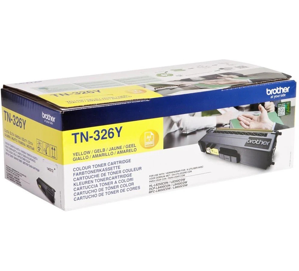 Brother TN-326Y / Gelb / Original BROTHER Laserdrucker Toner TN 326Y