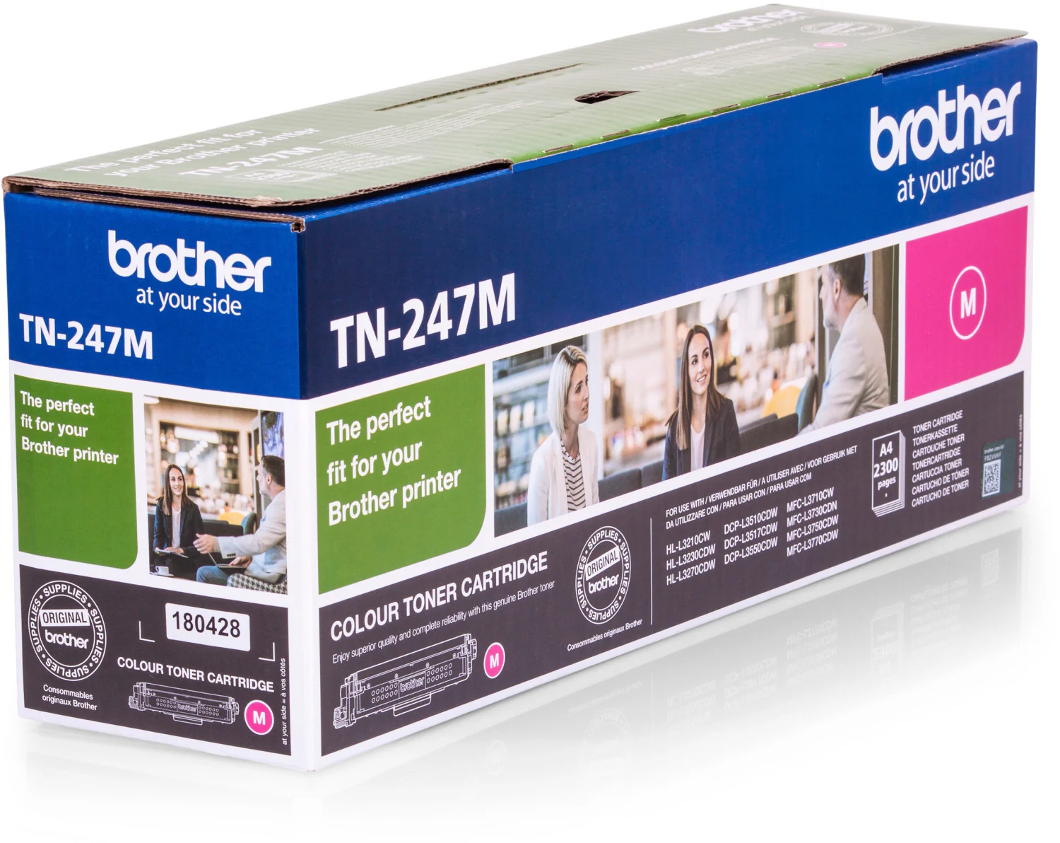 Brother TN247M / Magenta / Original Toner XL / TN-247M / 2300 S. TN 247